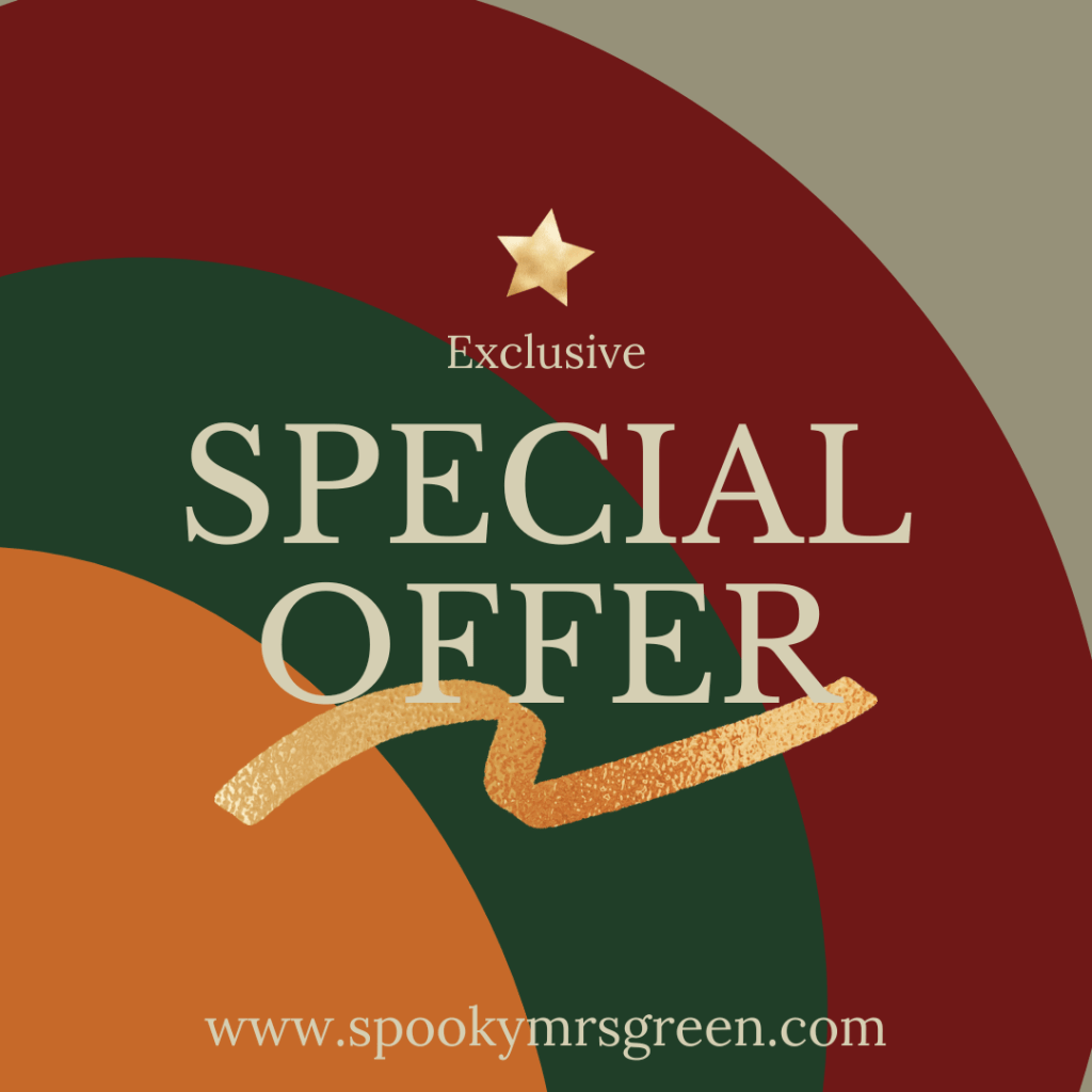 Exclusive Special Offer Discount Codes at SpookyMrsGreen.com pagan lifestyle blog