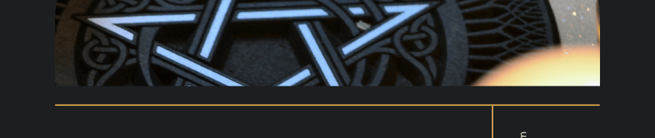 Image of a pentagram on black background. Text reads #WitchyWednesday on the blog for SpookyMrsGreen.com pagan lifestyle blog.