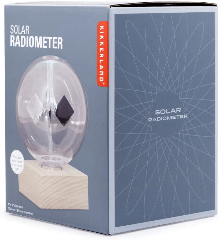 Solar Radiometer from Kikkerland affiliated with SpookyMrsGreen.com mindful parenting and modern pagan lifestyle blog.