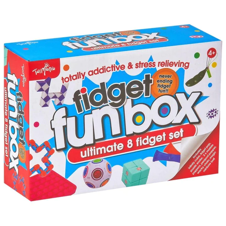 #MummyMonday Toy Mania Fidget Fun Box Ultimate Set of 8 from Maqio Toys affiliated with SpookyMrsGreen.com mindful parenting and modern pagan lifestyle blog.