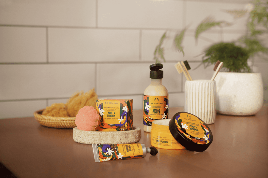 The Body Shop Vanilla Pumpkin Special Edition Collection affiliated with SpookyMrsGreen.com mindful parenting and modern pagan lifestyle blog.