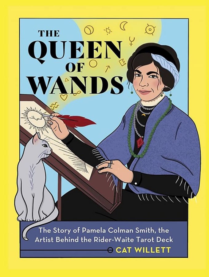 #BookReview The Queen of Wands: The Story of Pamela Colman Smith, the author behind the Rider-Waite Tarot Deck reviewed by Catherine Green at SpookyMrsGreen.com mindful parenting and modern pagan lifestyle blog.