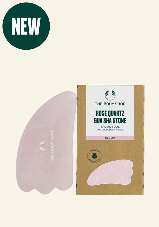 Rose Quartz Gua Sha Stone from The Body Shop affiliated with SpookyMrsGreen.com mindful parenting and modern pagan lifestyle blog.