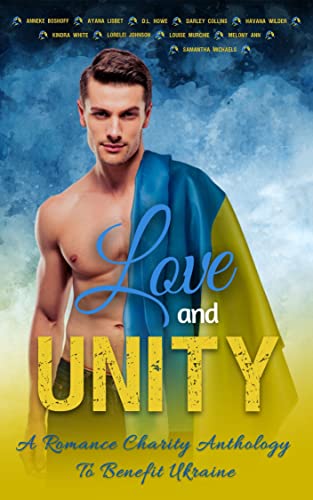 Book cover for Love and Unity romance short story charity anthology in support of Ukraine #BookTalk at SpookyMrsGreen.com mindful parenting and modern pagan lifestyle blog.