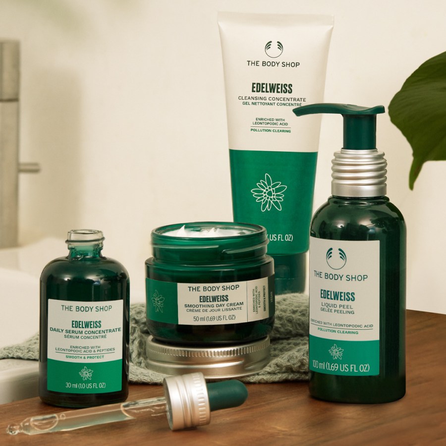 The Body Shop Edelweiss Skincare Collection affiliated with SpookyMrsGreen.com mindful parenting and modern pagan lifestyle blog.