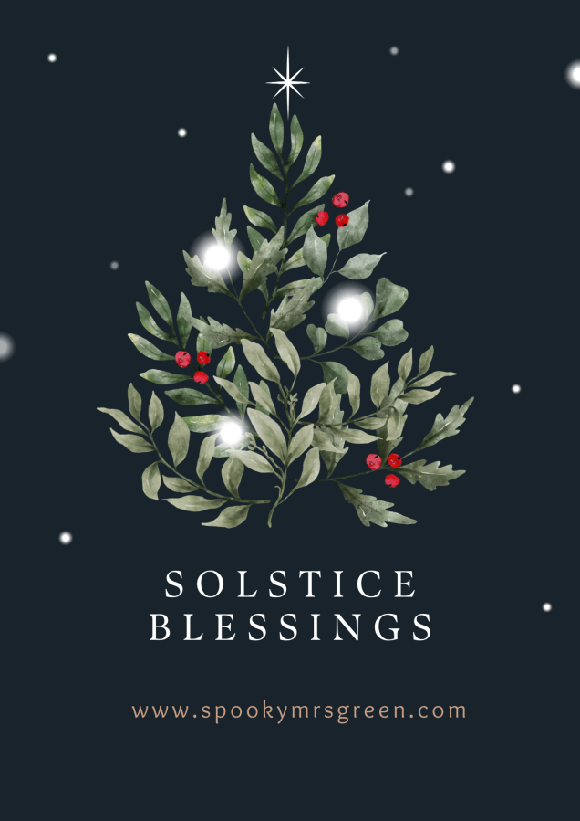 Solstice Blessings: Celebrating Winter Solstice at SpookyMrsGreen.com mindful parenting and modern pagan lifestyle blog.