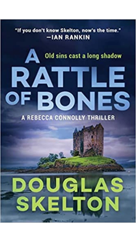 #BookReview A Rattle of Bones (A Rebecca Connolly Thriller) by Douglas Skelton reviewed by LGBT fantasy book writer Catherine Green at SpookyMrsGreen.com mindful parenting and modern pagan lifestyle blog.