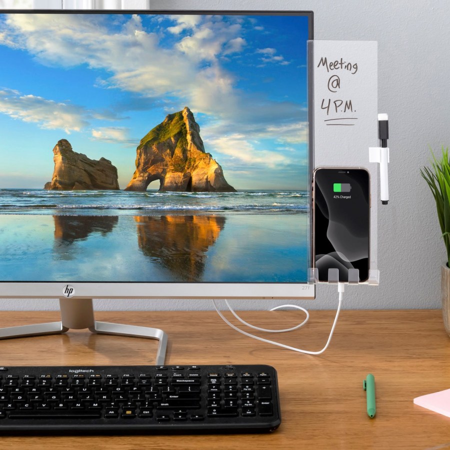 Computer Monitor Memo Board from Amazon affiliated with SpookyMrsGreen.com mindful parenting and modern pagan lifestyle blog.