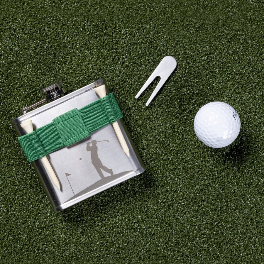 Golf Flask Gift Set available from Amazon affiliated with SpookyMrsGreen.com mindful parenting and modern pagan lifestyle blog.