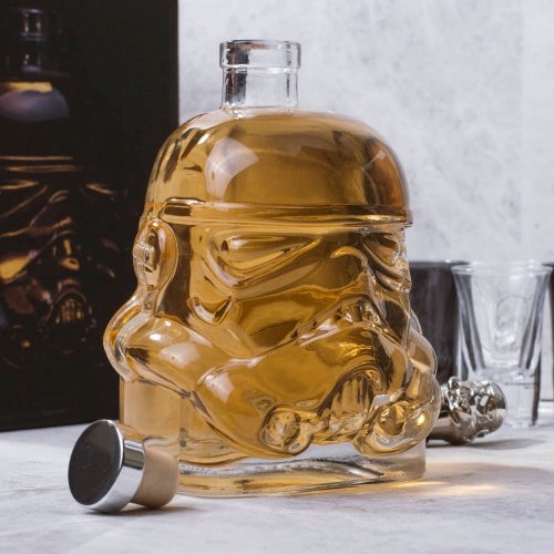 Storm Trooper Decanter Novelty Collectible Gifts for Star Wars fans at SpookyMrsGreen.com mindful parenting and modern pagan lifestyle blog.