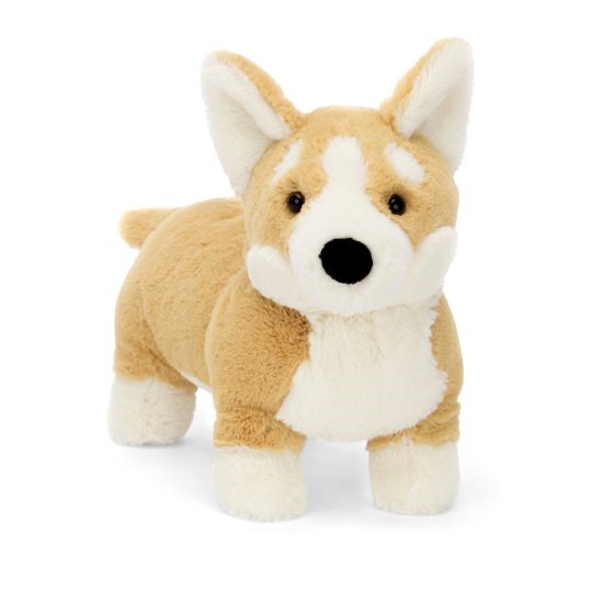 #FreeforallFriday Betty Corgi Plush Cuddly Toy Dog from English Heritage Shop affiliated with SpookyMrsGreen.com mindful parenting and modern pagan lifestyle blog.