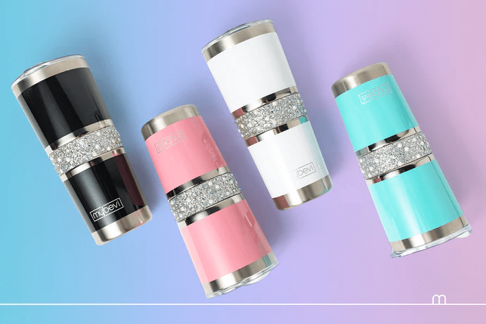 My Bevi bling personalized travel cups. Affiliated with SpookyMrsGreen.com mindful parenting and modern pagan lifestyle blog.