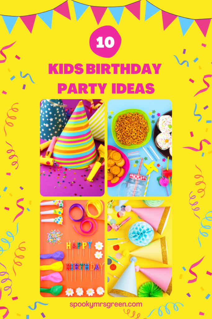 10 Kids Birthday Party Ideas by SpookyMrsGreen.com pagan lifestyle blog