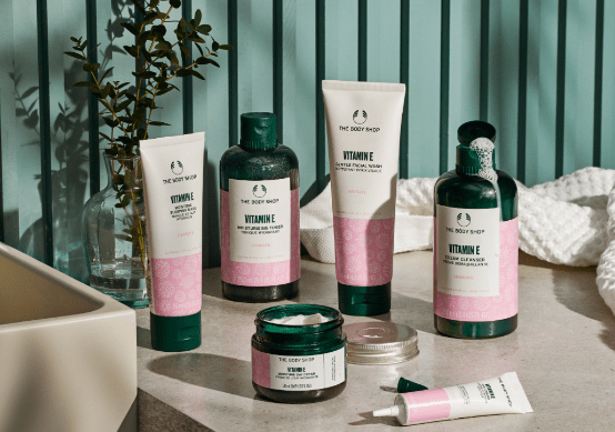 The Body Shop Vitamin E Skincare Collection affiliated with SpookyMrsGreen.com mindful parenting and modern pagan lifestyle blog.