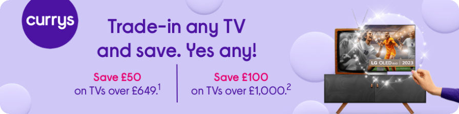 Currys Trade in any TV and Save affiliated with SpookyMrsGreen.com mindful parenting and modern pagan lifestyle blog.