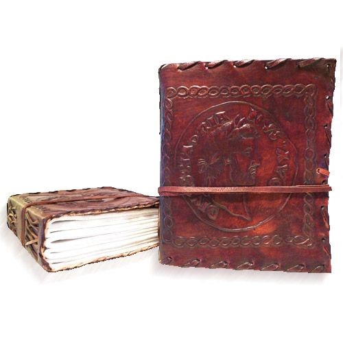 English Heritage Shop Hadrian Coin Leatherbound Notebook affiliated with SpookyMrsGreen.com mindful parenting and modern pagan lifestyle blog.