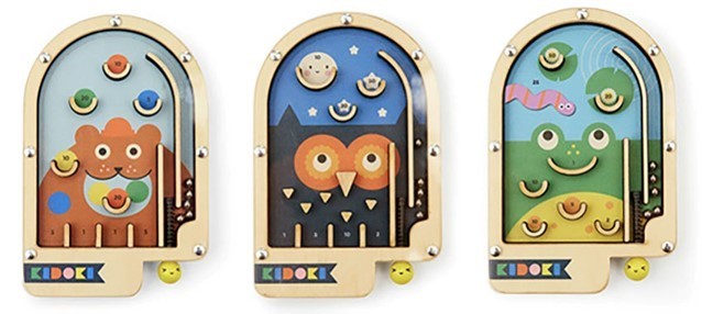 Kikkerland Wooden Pinball affiliated with SpookyMrsGreen.com mindful parenting and modern pagan lifestyle blog.