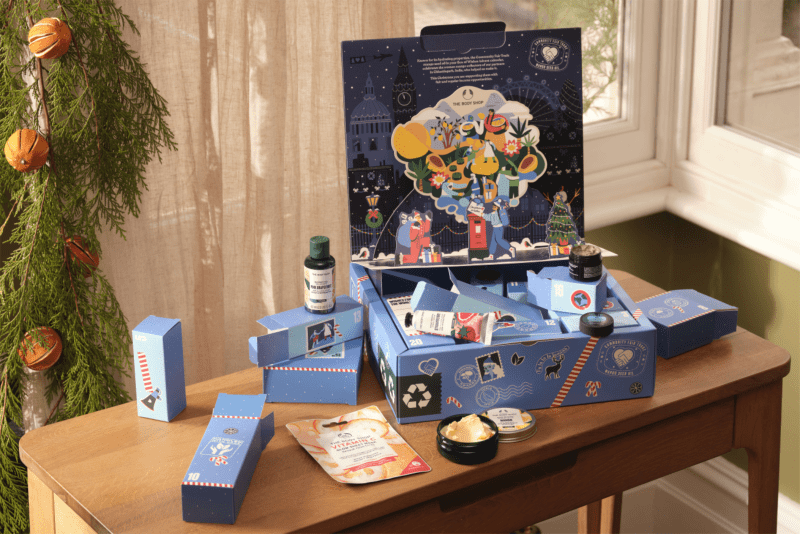 Advent Calendar of Change from The Body Shop affiliated with SpookyMrsGreen.com mindful parenting and modern pagan lifestyle blog.