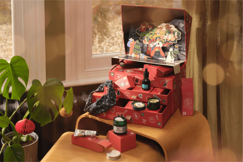 Advent Calendar of Wonders from The Body Shop affiliated with SpookyMrsGreen.com mindful parenting and modern pagan lifestyle blog.