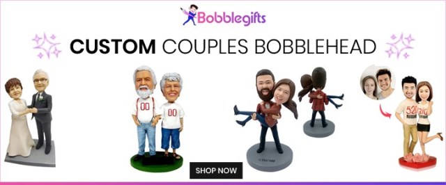 Bobblegifts Custom Couples Bobblehead affiliated with SpookyMrsGreen.com mindful parenting and modern pagan lifestyle blog.
