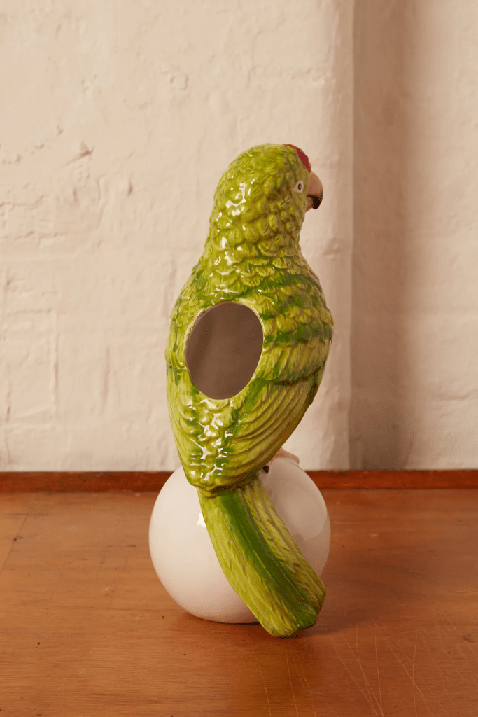 Parrot Vase from JOY affiliated with SpookyMrsGreen.com mindful parenting and modern pagan lifestyle blog.