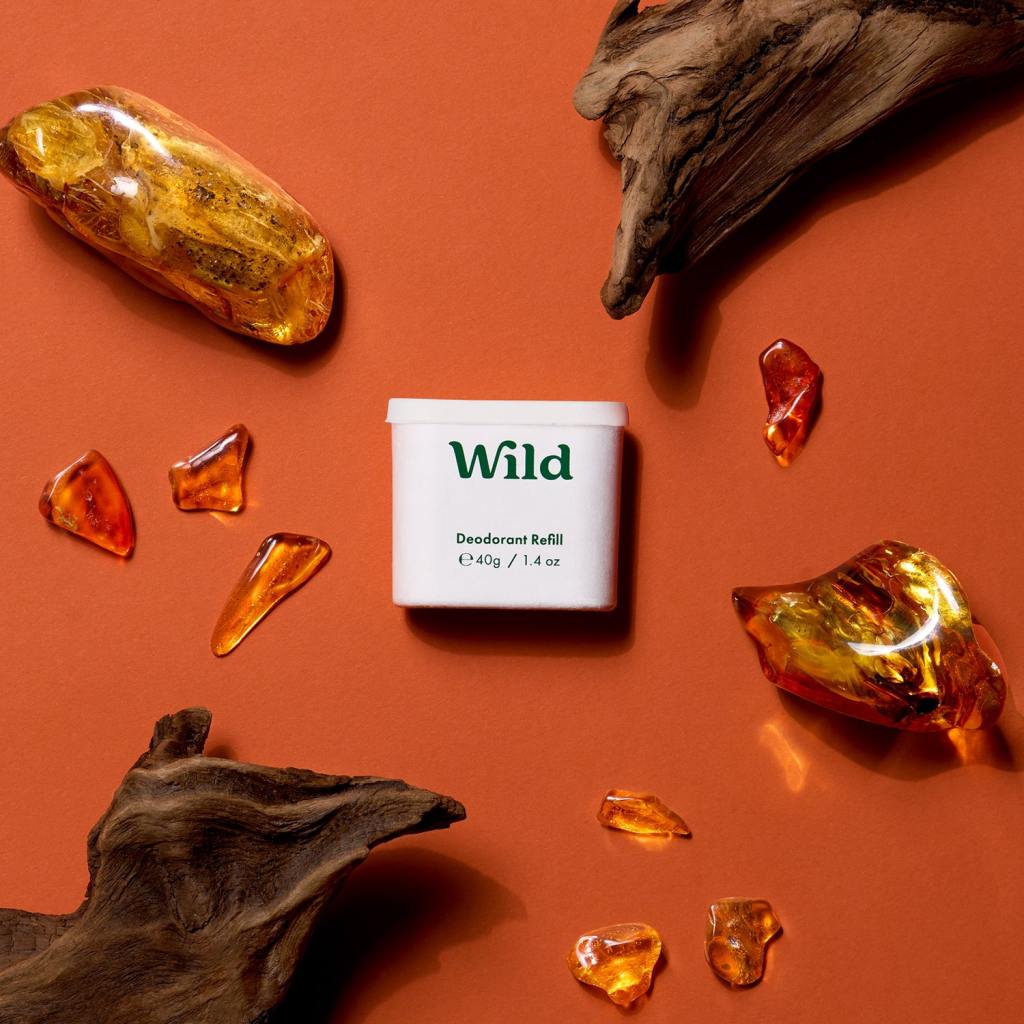 Wild Natural Deodorant Amber and Oud Scent affiliated with SpookyMrsGreen.com mindful parenting and modern pagan lifestyle blog.