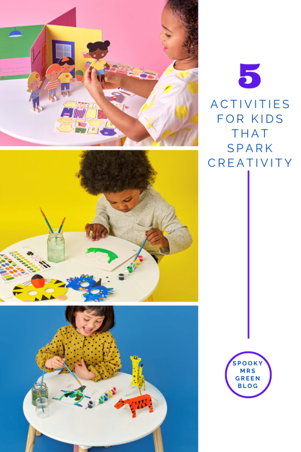 5 Activities for Kids That Spark Creativity at SpookyMrsGreen.com mindful parenting and modern pagan lifestyle blog.