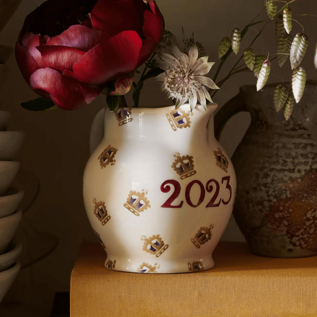 Image of 2023 Crowns Jug from Emma Bridgewater. Free Crowns Jug when you become a Collector at Emma Bridgewater affiliated with SpookyMrsGreen.com mindful parenting and modern pagan lifestyle blog.