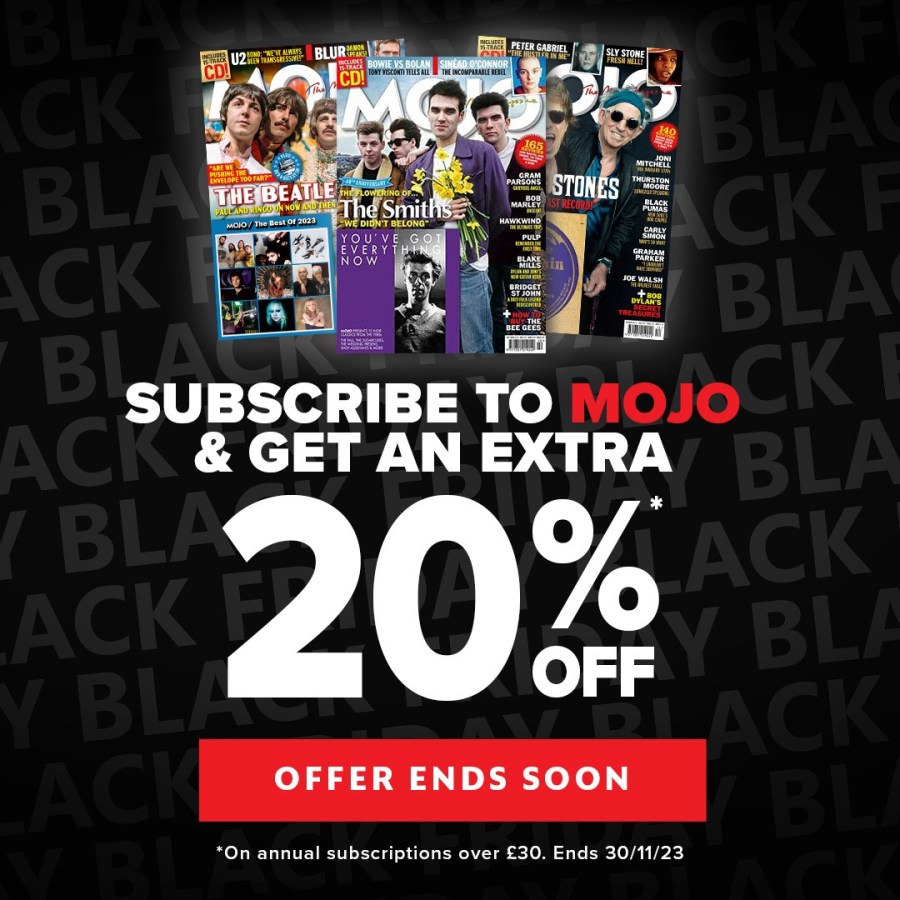 Black background with white text and red text box. Text reads, "Black Friday. Get an extra 20 per cent off offers end soon.” Image of Mojo magazine from Great Magazines affiliated with SpookyMrsGreen.com mindful parenting and modern pagan lifestyle blog.