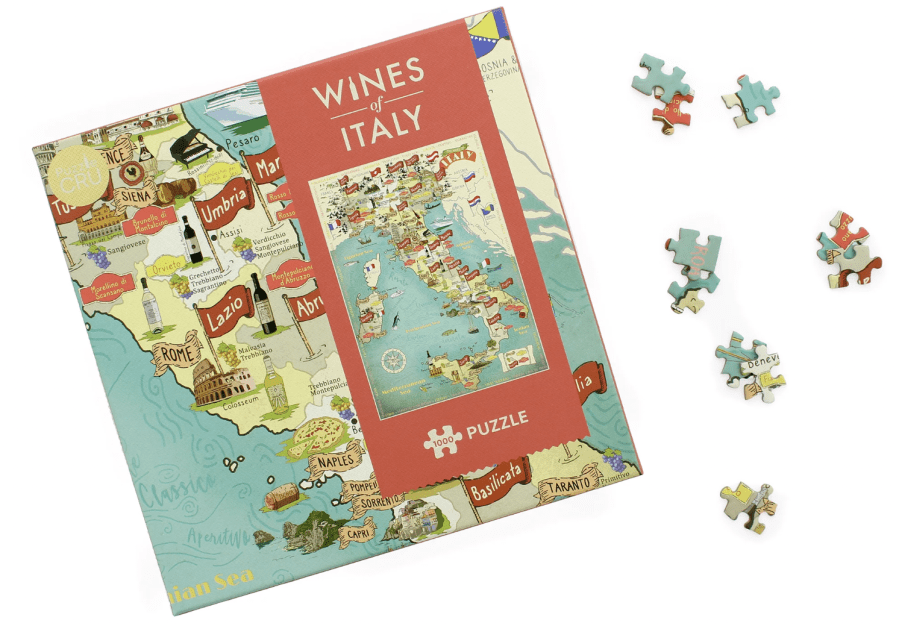 Wines of Italy Puzzle from Ginger Fox affiliated with SpookyMrsGreen.com mindful parenting and modern pagan lifestyle blog.