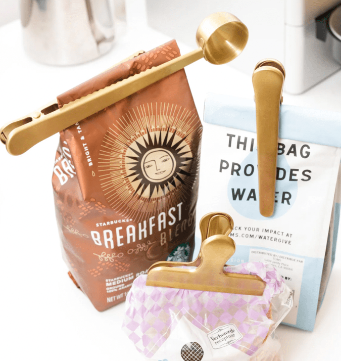 Image of Brass Clip Set from Kikkerland affiliated with SpookyMrsGreen.com mindful parenting and modern pagan lifestyle blog.