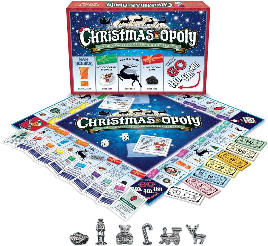 Image of Christmas-Opoly festive family board game from Cheatwell Games at Amazon affiliated with SpookyMrsGreen.com mindful parenting and modern pagan lifestyle blog.