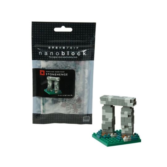Image of Stonehenge Trilithon Nanoblock Model Building Kit from English Heritage Shop affiliated with SpookyMrsGreen.com mindful parenting and modern pagan lifestyle blog.