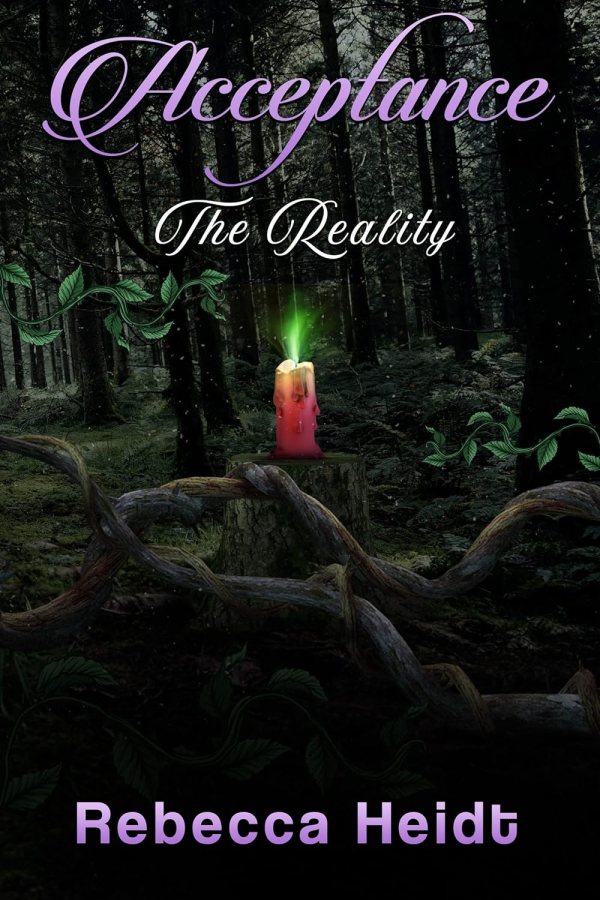 Book cover for “Acceptance: The Reality” by Rebecca Heidt reviewed by LGBT fantasy book writer Catherine Green for SpookyMrsGreen.com mindful parenting and modern pagan lifestyle blog.