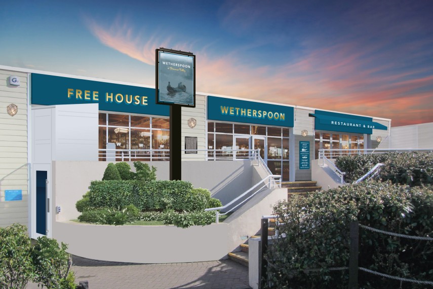 CGI representation of a JD Wetherspoon pub and restaurant at a Haven holiday park in Yorkshire, UK. Haven affiliated with SpookyMrsGreen.com mindful parenting and modern pagan lifestyle blog.