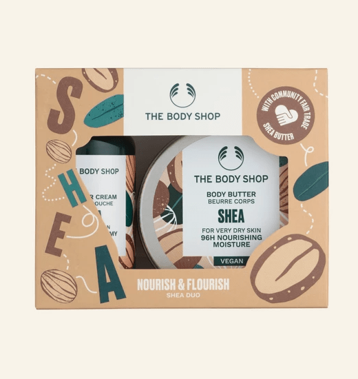 Nourish & Flourish Shea Duo from The Body Shop affiliated with SpookyMrsGreen mindful parenting and modern pagan lifestyle blog.