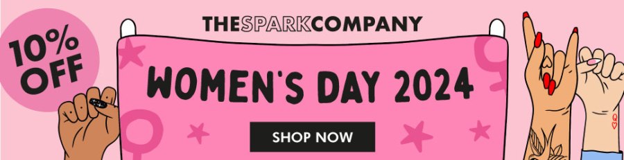 Celebrate International Women’s Day with The Spark Company. Badass feminist apparel. Petrify the Patriarchy with The Spark Company affiliated with SpookyMrsGreen.com mindful parenting and modern pagan lifestyle blog.