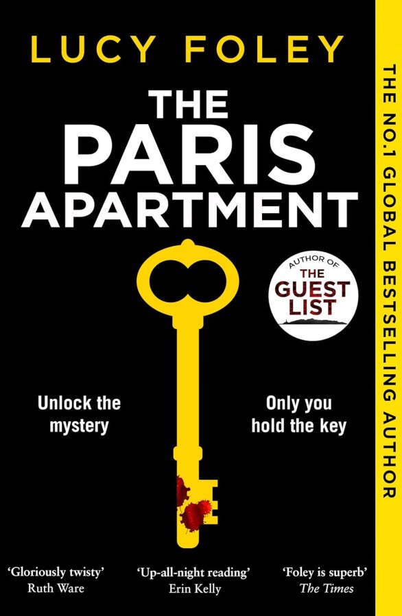 Book cover for “The Paris Apartment” by Lucy Foley reviewed by LGBT fantasy book writer Catherine Green for SpookyMrsGreen.com mindful parenting and modern pagan lifestyle blog.