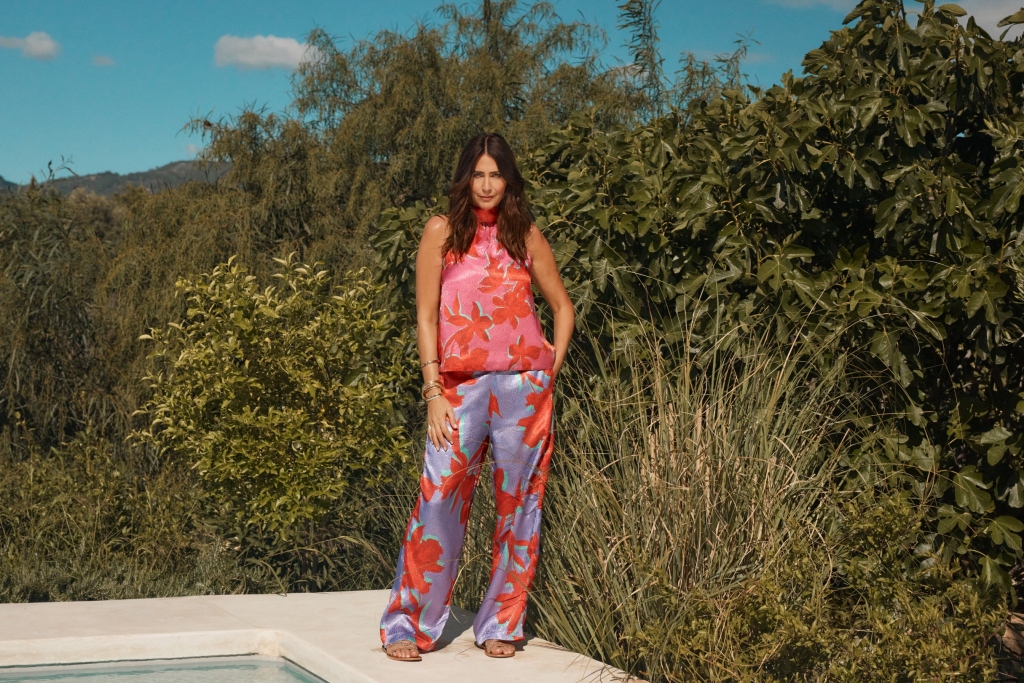 Image of Lisa Snowdon wearing clothes from her summer collection at Wallis affiliated with SpookyMrsGreen.com mindful parenting and modern pagan lifestyle blog.