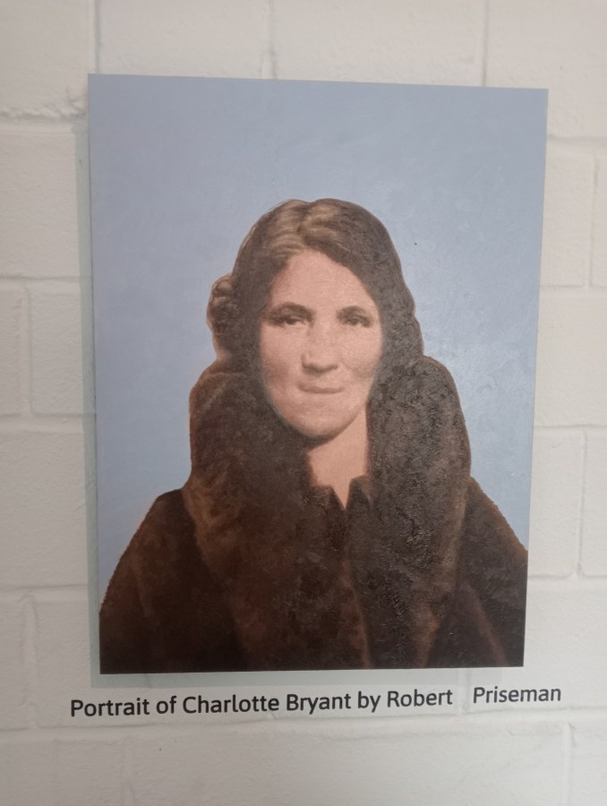 Image of a portrait of Charlotte Bryant by Robert Priseman at the National Justice Museum in Nottingham image credit Catherine Green at SpookyMrsGreen.com.