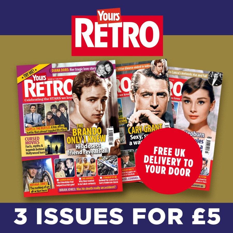 Colourful image of Yours Retro magazine front covers. Text reads, “Yours Retro Magazine three issues for five pounds. Free UK delivery to your door.” Yours Retro magazine from Great Magazines affiliated with SpookyMrsGreen.com mindful parenting and modern pagan lifestyle blog.