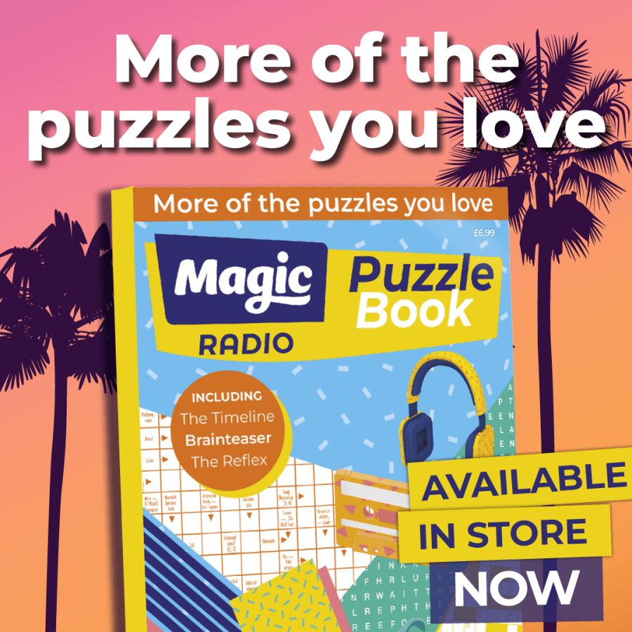 Colourful image of Magic Radio puzzle book front cover. Text reads, "More of the puzzles you love. Available in store now.” Magic Radio puzzle book from Great Magazines affiliated with SpookyMrsGreen.com mindful parenting and modern pagan lifestyle blog.