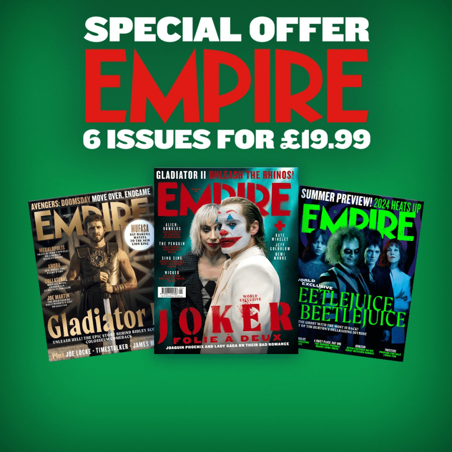 Text reads, “Special Offer Empire six issues for nineteen pounds and ninety-nine pence.” Colourful image of Empire magazine front covers from Great Magazines affiliated with SpookyMrsGreen.com mindful parenting and modern pagan lifestyle blog.