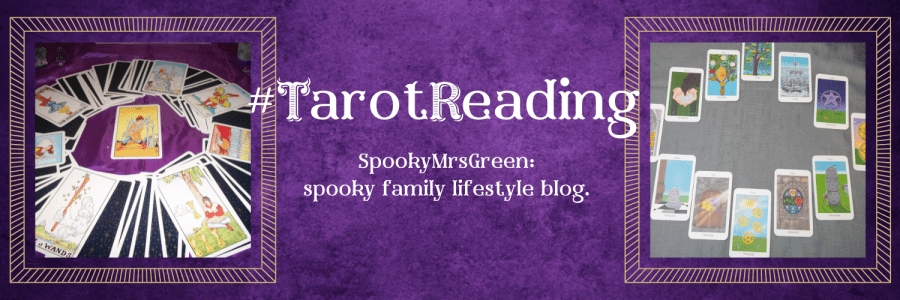 Image of Universal Rider Waite-Smith Tarot cards and Tarot of Eternal Being Tarot cards. #TarotReading by SpookyMrsGreen.com spooky family lifestyle blog.