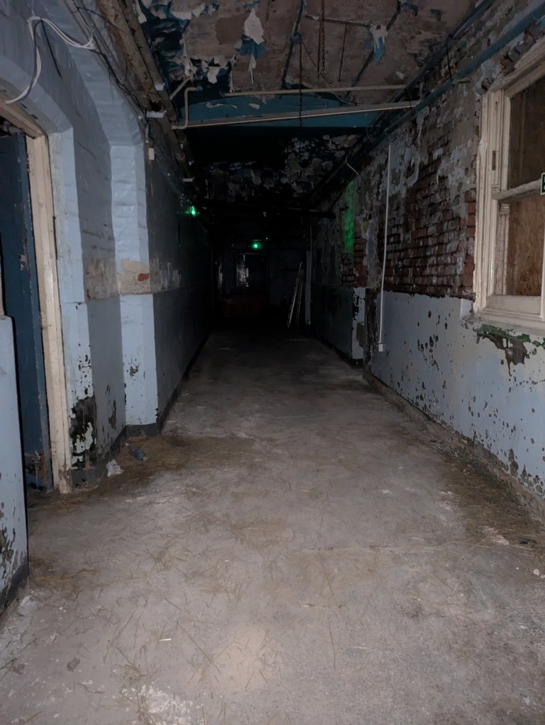 Image of a derelict hospital room at Newsham Park Haunted Hospital Ghost Hunt