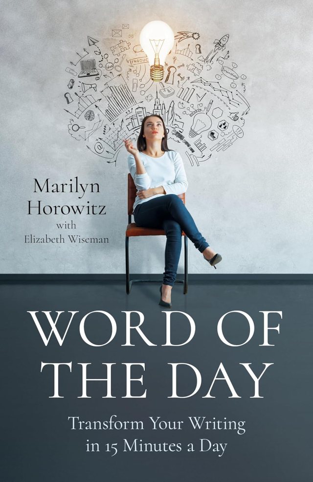 Book cover for Word of the Day – Transform Your Writing in 15 Minutes a Day by Marilyn Horowitz reviewed by paranormal author Catherine Green at SpookyMrsGreen spooky family lifestyle blog.