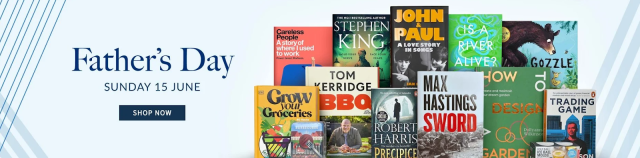 Father's Day gift ideas at Waterstones affiliated with SpookyMrsGreen.com spooky family lifestyle blog.