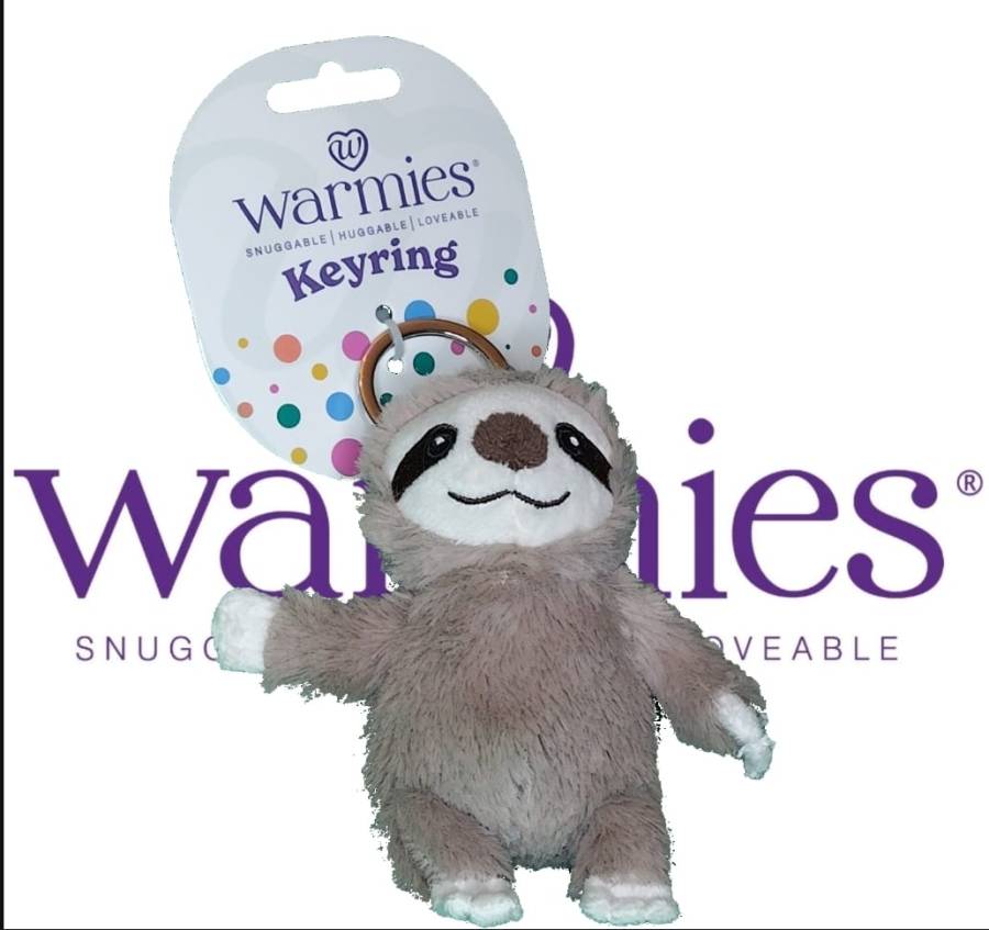 Warmies Sloth Keyring product review SpookyMrsGreen.com