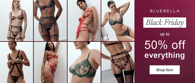 From new season styles to bestselling icons, get up to 50% off everything! Stylish festive image promoting witchy Black Friday deals for Mummy Monday at SpookyMrsGreen.com spooky family lifestyle blog.