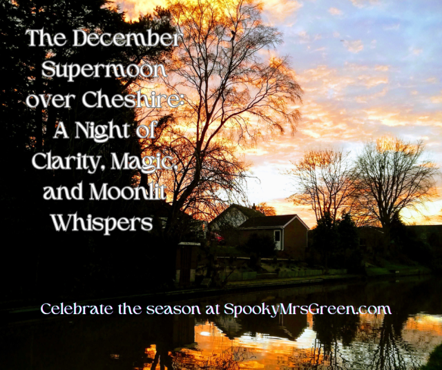 Spooky occult dark magic image December full moon magick supermoon magic. Witchy Wednesday pagan family pagan mom at SpookyMrsGreen.com spooky family lifestyle blog.